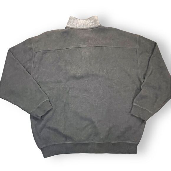 Tommy Bahama Men's Quarter Zip Knit Pullover Sweater Gray Cotton Size Large - Picture 2 of 10
